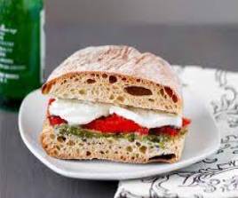 MOZZARELLA, SPINACH & PEPPERS 